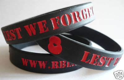 lest we forget wristband